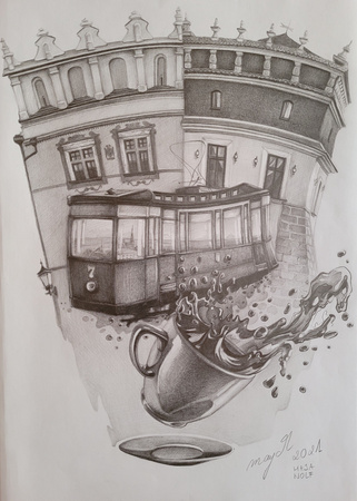 Wolf. Tarnów. Kawa w Tramwaju. Oryginał