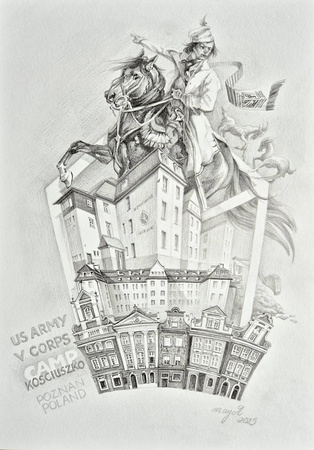 Maja Wolf, US Army CORPS V Camp Kościuszko, Poznań, Poland