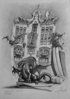 Wolf, Łódź. Strażnicy historii, oryginalny rysunek