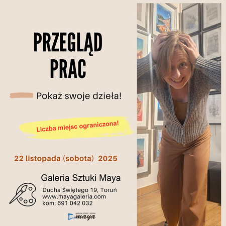 Konsultacja i przegląd prac w galerii Maya, 22 listopada 2025