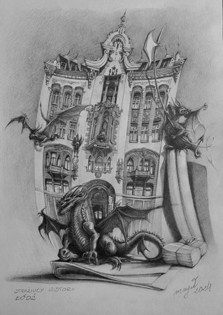 Wolf, Łódź. Strażnicy historii, oryginalny rysunek