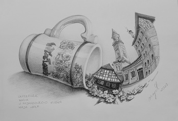 Wolf, Włocławek. Magia z fajansowego kubka. oryginał