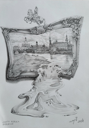 Maja Wolf, Złota rzeka, Drezno, Oryginał