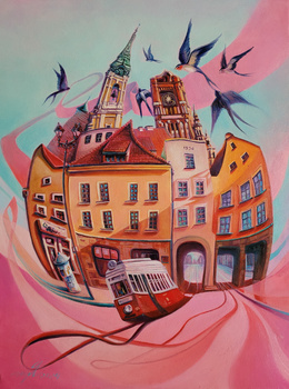 Wolf Maja, Jaskółki szczęścia, Toruń. Oryginał!