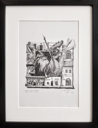 Wolf, Kogut. Kazimierz Dolny. Oryginał!