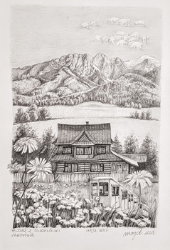 Wolf, Pejzaż z Gubałówki. Zakopane oryginał