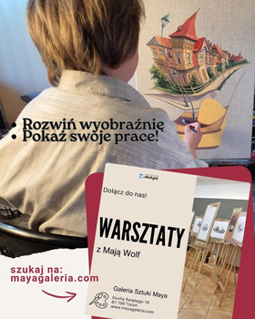 Warsztaty Kreatywne w galerii MAYA z Mają Wolf 22 listopada 2025