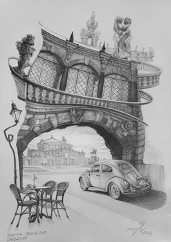 Wolf, Brama Jerzego, Drezno