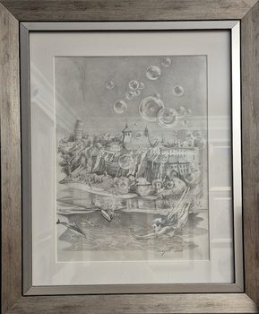 Wolf, Anioł wspomnień, rysunek Oryginał!